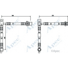 HOS3519 APEC Тормозной шланг