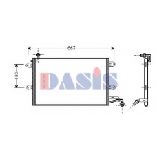 042002N AKS DASIS Конденсатор, кондиционер