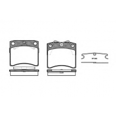 P2853.10 WOKING Комплект тормозных колодок, дисковый тормоз