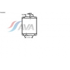 TOA2363 AVA Радиатор, охлаждение двигателя