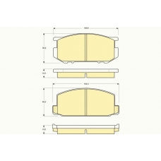 6101819 GIRLING Комплект тормозных колодок, дисковый тормоз