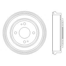 MBD220 MINTEX Тормозной барабан