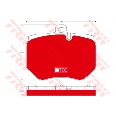 GDB1848DTE TRW Комплект тормозных колодок, дисковый тормоз