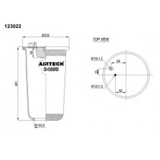34885 P Airtech Кожух пневматической рессоры
