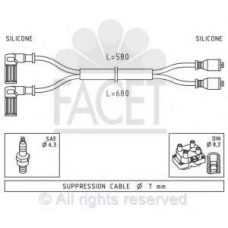 4.8351 FACET Комплект проводов зажигания