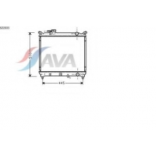 SZ2033 AVA Радиатор, охлаждение двигателя