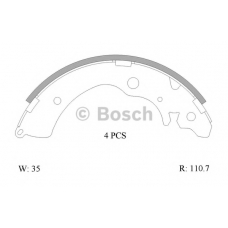 0 986 AB0 003 BOSCH Комплект тормозных колодок