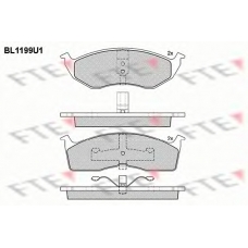 BL1199U1 FTE Комплект тормозных колодок, дисковый тормоз