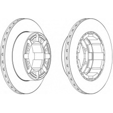 FCR184A FERODO Тормозной диск