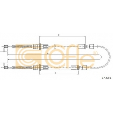 17.2751 COFLE Трос, стояночная тормозная система