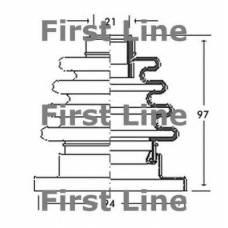 FCB2674 FIRST LINE Пыльник, приводной вал