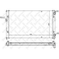 10-25245-SX STELLOX Радиатор, охлаждение двигателя