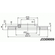 J3309009 NIPPARTS Тормозной диск