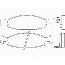 MDB2153 MINTEX Комплект тормозных колодок, дисковый тормоз