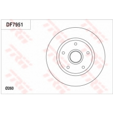 DF7951 TRW Тормозной диск