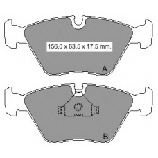 834310 Vema Комплект тормозных колодок, дисковый тормоз