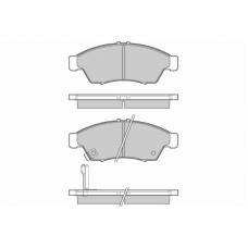 12-1017 E.T.F. Комплект тормозных колодок, дисковый тормоз