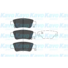 KBP-2042 KAVO PARTS Комплект тормозных колодок, дисковый тормоз
