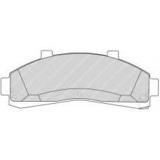 FSL1129 FERODO Комплект тормозных колодок, дисковый тормоз