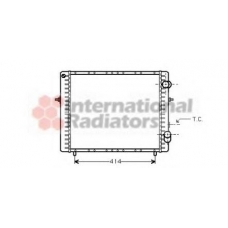 43002128 VAN WEZEL Радиатор, охлаждение двигателя