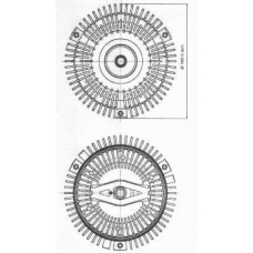 BFC010 BUGIAD Сцепление, вентилятор радиатора