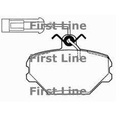 FBP1122 FIRST LINE Комплект тормозных колодок, дисковый тормоз