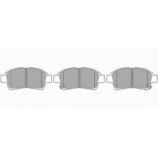 807 SIMER Комплект тормозных колодок, дисковый тормоз