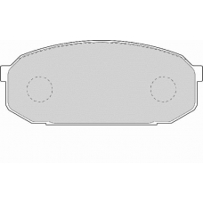 FD7002A NECTO Комплект тормозных колодок, дисковый тормоз
