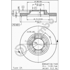 09.6817.10 BREMBO Тормозной диск
