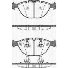 8110 11011 TRISCAN Комплект тормозных колодок, дисковый тормоз