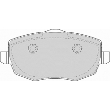 FD7046A NECTO Комплект тормозных колодок, дисковый тормоз