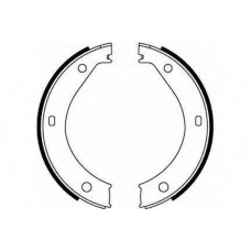 GS8217 TRW Комплект тормозных колодок, стояночная тормозная с