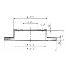 BDC3753 QH Benelux Тормозной диск
