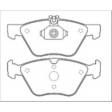 AKD-1013 ASVA Комплект тормозных колодок, дисковый тормоз