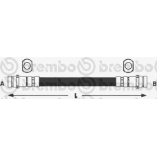 T 28 044 BREMBO Тормозной шланг