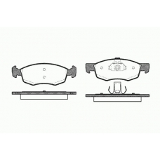 0172 30 KAWE Комплект тормозных колодок, дисковый тормоз