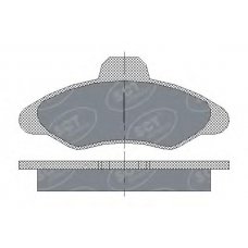SP 188 SCT Комплект тормозных колодок, дисковый тормоз