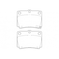 WBP23593A WAGNER LOCKHEED Комплект тормозных колодок, дисковый тормоз