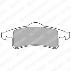 LP1558 DELPHI Комплект тормозных колодок, дисковый тормоз