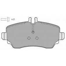 FBP-1080-01 FREMAX Комплект тормозных колодок, дисковый тормоз