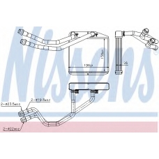 71163 NISSENS Теплообменник, отопление салона