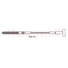 432984B BENDIX Трос, стояночная тормозная система