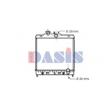 100015N AKS DASIS Радиатор, охлаждение двигателя