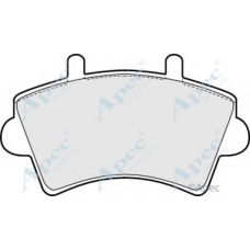 PAD1204 APEC Комплект тормозных колодок, дисковый тормоз
