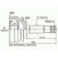 OJ-0175 InterParts Шарнирный комплект, приводной вал