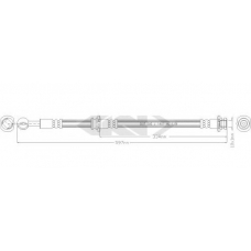 339007 SPIDAN Тормозной шланг