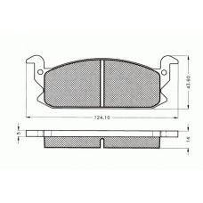 7.073 PEX Комплект тормозных колодок, дисковый тормоз