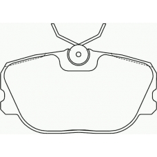 MDB1542 MINTEX Комплект тормозных колодок, дисковый тормоз