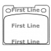 FBP1509 FIRST LINE Комплект тормозных колодок, дисковый тормоз