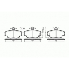 0141.12 REMSA Комплект тормозных колодок, дисковый тормоз